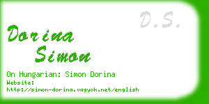 dorina simon business card